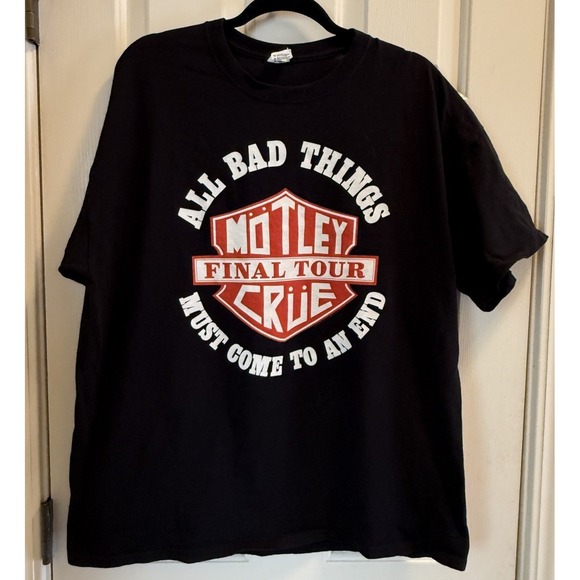 Anvil Other - Motley Crue Men's 2014 Final Tour t-shirt black, Size XL, NWOT